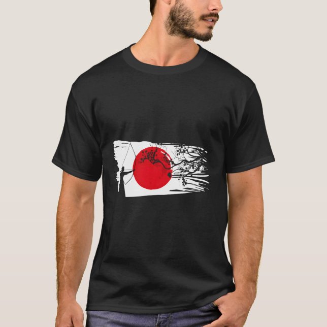 Yumi Bow Kyudo japansk Archery T Shirt (Framsida)