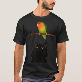 Yummiddagen har anlänt katt Tittar på en papegoja T Shirt