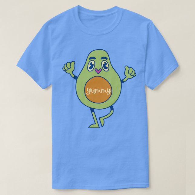 Yummy Avocado T Shirt (Design framsida)