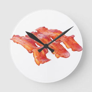 Yummy Bacon Rund Klocka