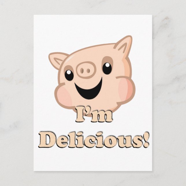 Yummy Bacon Vykort (Framsida)