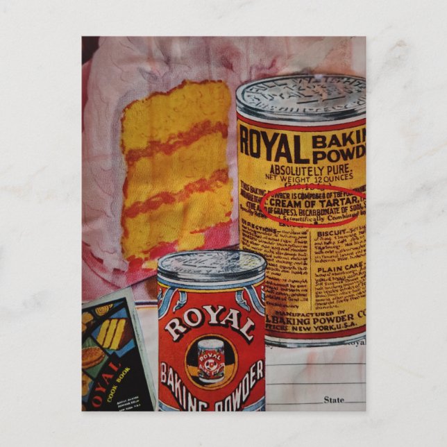 Yummy Cake and Baking Powder Collage Vykort (Framsida)