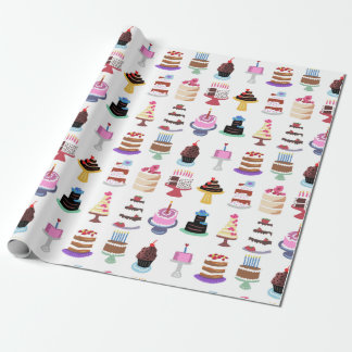 Yummy Cakes Wrapping Papper Presentpapper