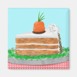 Yummy Carrot Cake  Magnet