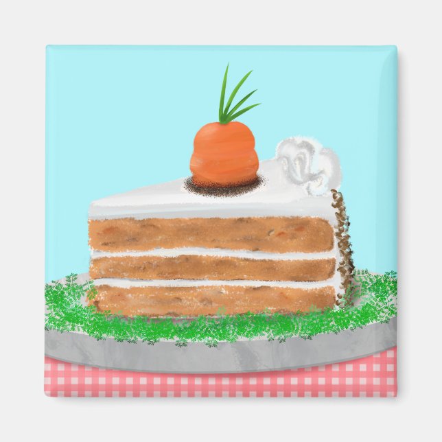 Yummy Carrot Cake  Magnet (Framsidan)