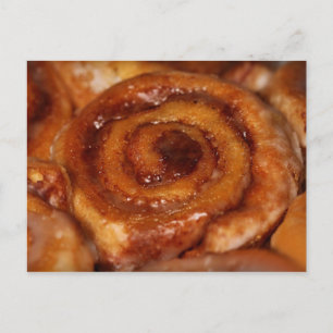 Yummy Cinnamon Roll Sticky Buns Bake Sale Inbjudan Vykort