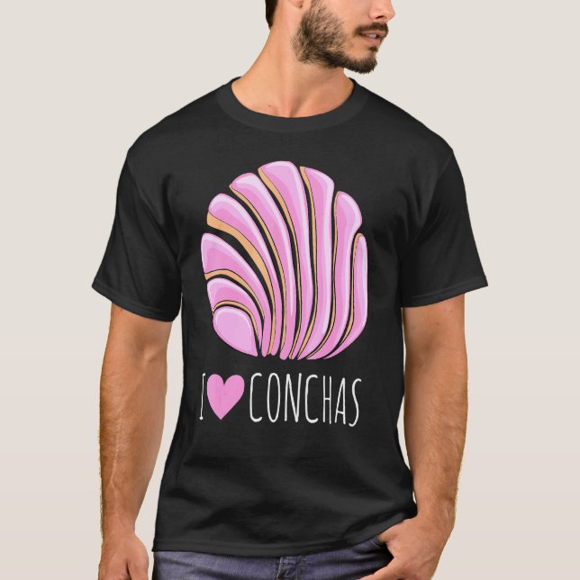 Yummy Concha for pan de dulce T Shirt (Framsida)