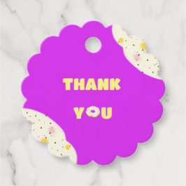 Yummy donut gåvor etiketter