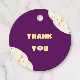 Yummy donut gåvor etiketter