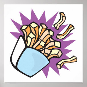 Yummy fransk fries poster