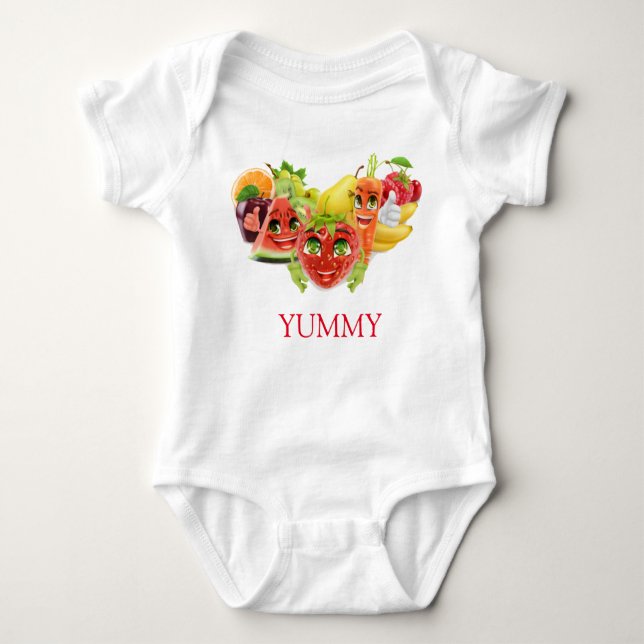 Yummy Fruits T Shirt (Framsida)