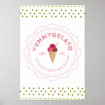 Yummy Gelato 20x16 Value Poster Pappert (projektio
