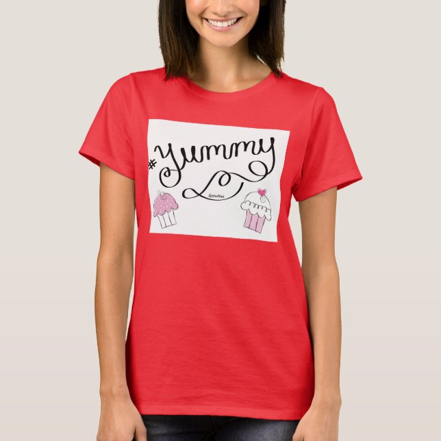 Yummy Hashtag T-Shirt (Framsida)