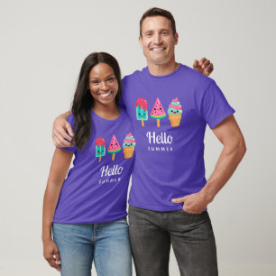 Yummy Ice Cream Trio Hej Sommar T Shirt