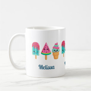 Yummy Ice Cream Trio Summer Vibe Kaffemugg