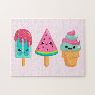 Yummy Ice Cream Trio Summer Vibe Pussel