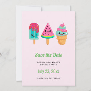 Yummy Ice Cream Trio Summer Vibe Spara Datumet
