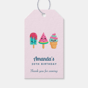 Yummy Ice Cream Trio Summer Vibe Tack Presentetikett
