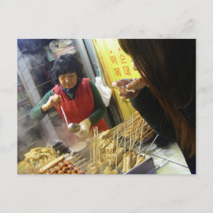 Yummy!/Koreansk Tempura Vendor, Söul, Sydkorea Vykort