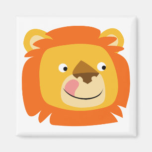 Yummy lejon knappmagnet magnet
