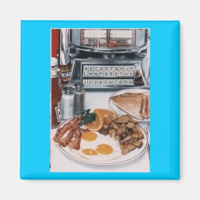 Yummy Middag Food Magnet (Framsidan)