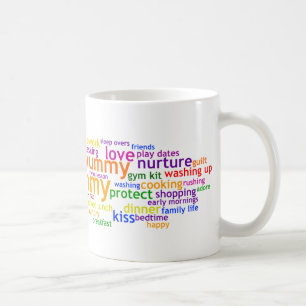 Yummy Mummy Wordle Kaffemugg