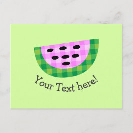 Yummy Neon Play Watermelon Slice Icon Vykort