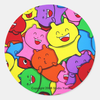 Yummy överallt Stickers Runt Klistermärke
