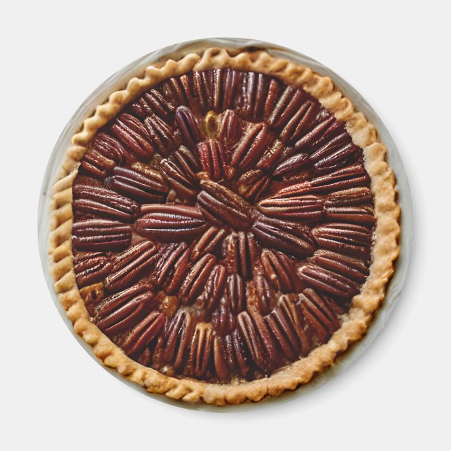 Yummy Pecan Paj Food Magnet (Framsidan)