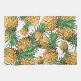 Yummy Pineapple Mönster Skriv ut frukt Kökshandduk