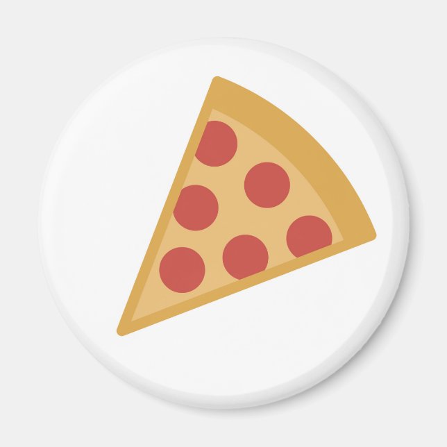 Yummy Pizza Emoji Magnet (Framsidan)