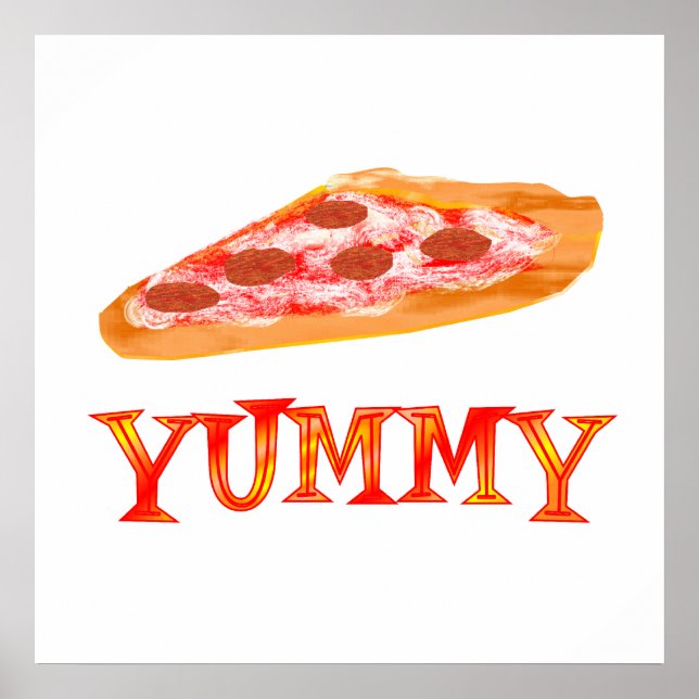Yummy Pizza Poster (Framsidan)