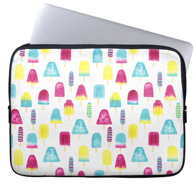Yummy Popsicles Laptop Sleeve (Framsidan)