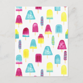 Yummy Popsicles Vykort