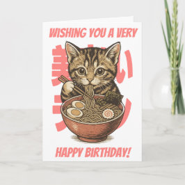 Yummy Ramen Kitten Kort