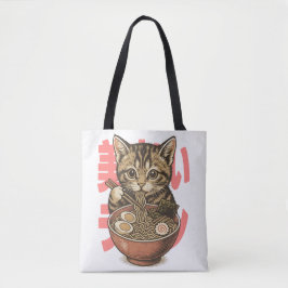 Yummy Ramen Kitten Tygkasse