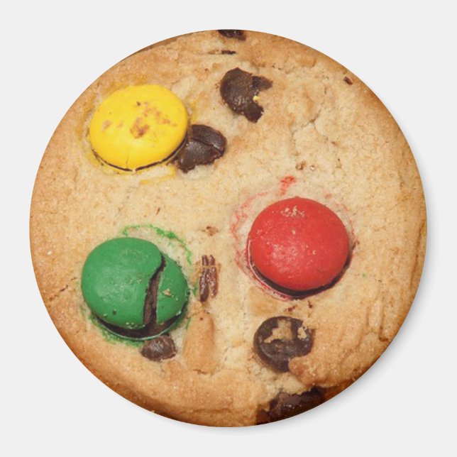 Yummy Realistic Chocolate Candy Cookie Magnet (Framsidan)