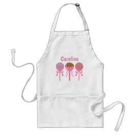 Yummy Rosa Cake Pops Personlig Apron Förkläde