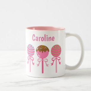 Yummy Rosa Cake Pops Personlig mugg