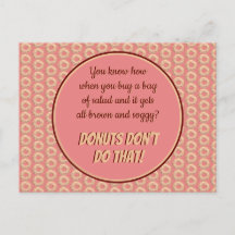 Yummy Rosa Sprinkle Donut Mönster och Funny Quote