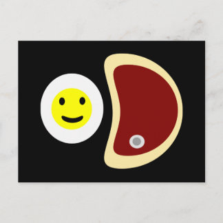 Yummy Steak och Eggs Vykort
