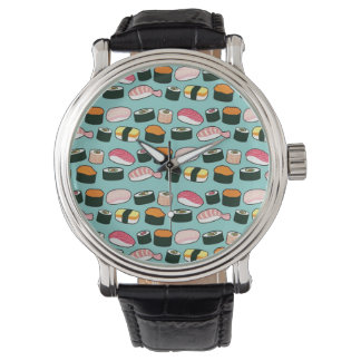 Yummy Sushi Roligt Illustrated Mönster Armbandsur