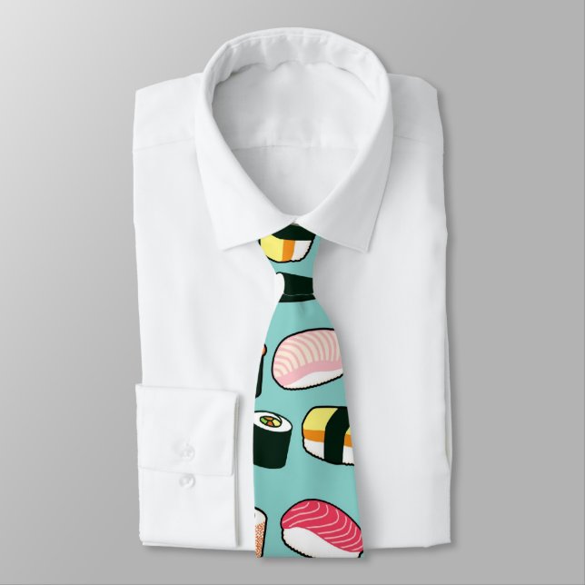 Yummy Sushi Roligt Illustrated Mönster Slips (Bunden)