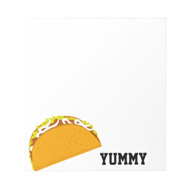 Yummy Taco Anteckningsblock (Framsida)