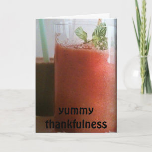 YUMMY THANKFULNESS CARD TACK KORT