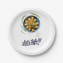 Yummy Tofu Papper Plate