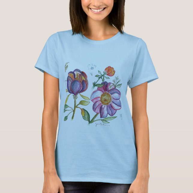 Yummyl blommor t-shirt (Framsida)