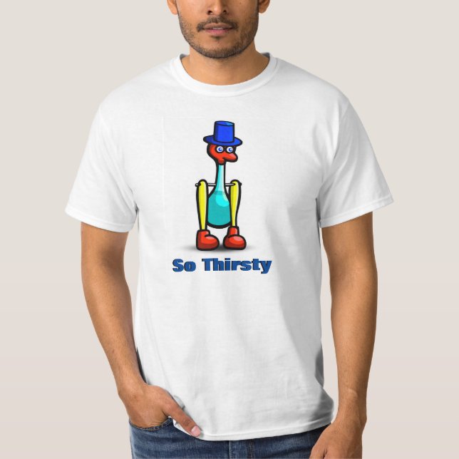 Yummys törstig Drinky-Fågel T för officiell Shirt (Framsida)