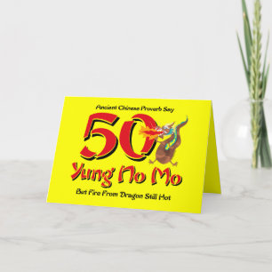 Yung ingen 50th födelsedag för Mo Kort