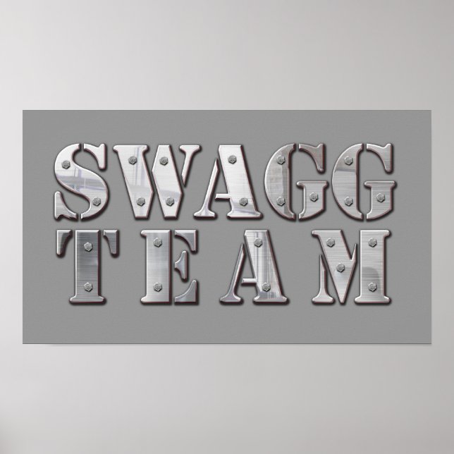 Yung Joc Swagg Team Logotyp Poster (Framsidan)